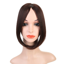 Load image into Gallery viewer, AOSIWIG Swept Clip in on Hair Bang Hair Extension Hair Piece Fake Fringe Synthetic Side Middle Part  Clip in Hair Extensions
