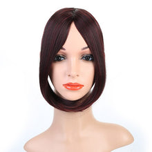 Load image into Gallery viewer, AOSIWIG Swept Clip in on Hair Bang Hair Extension Hair Piece Fake Fringe Synthetic Side Middle Part  Clip in Hair Extensions
